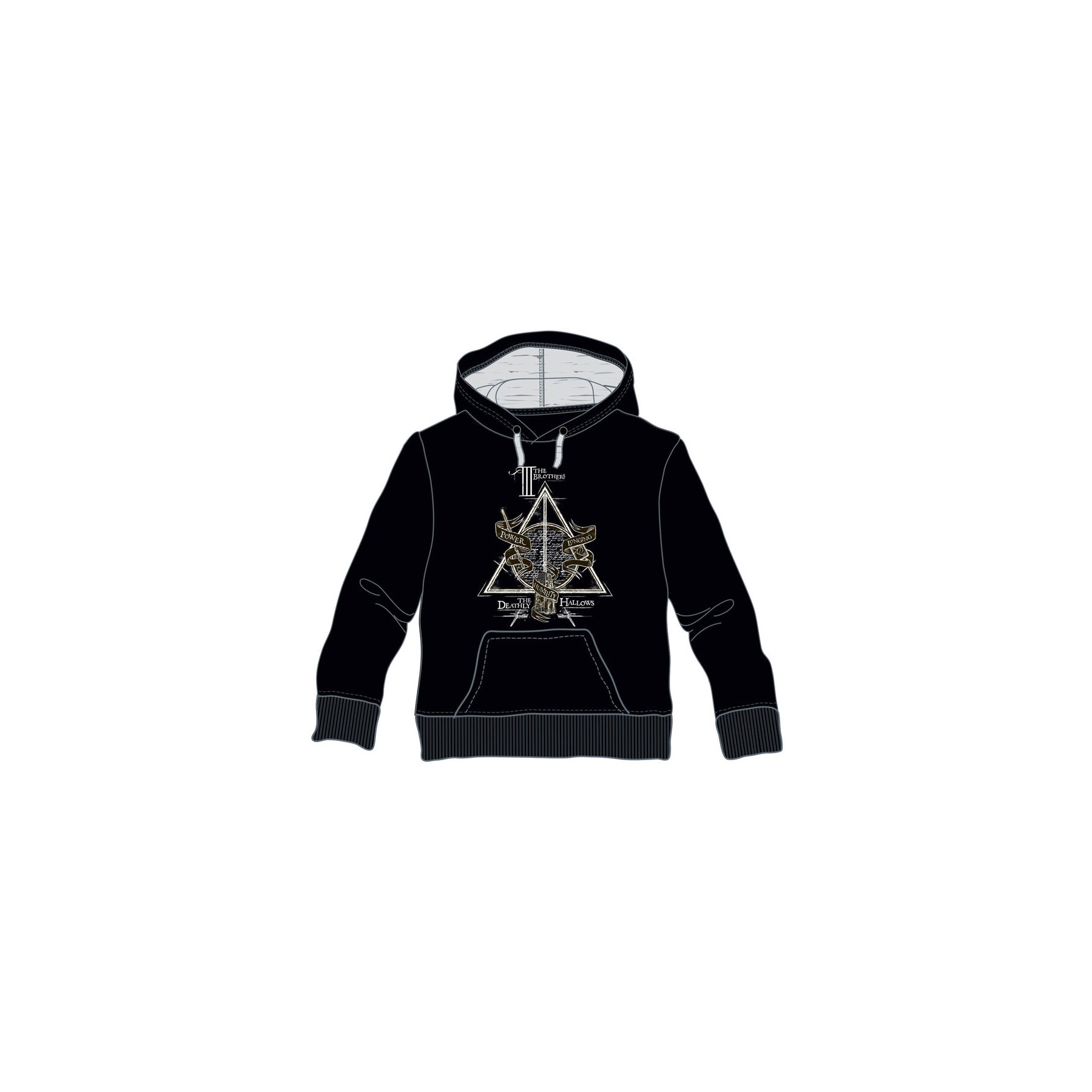 Sudadera capucha Deathly Hallows Harry Potter