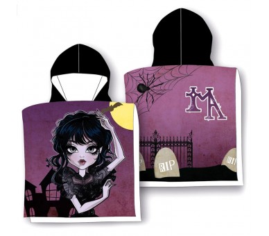 Poncho toalla Niña Gotica algodon