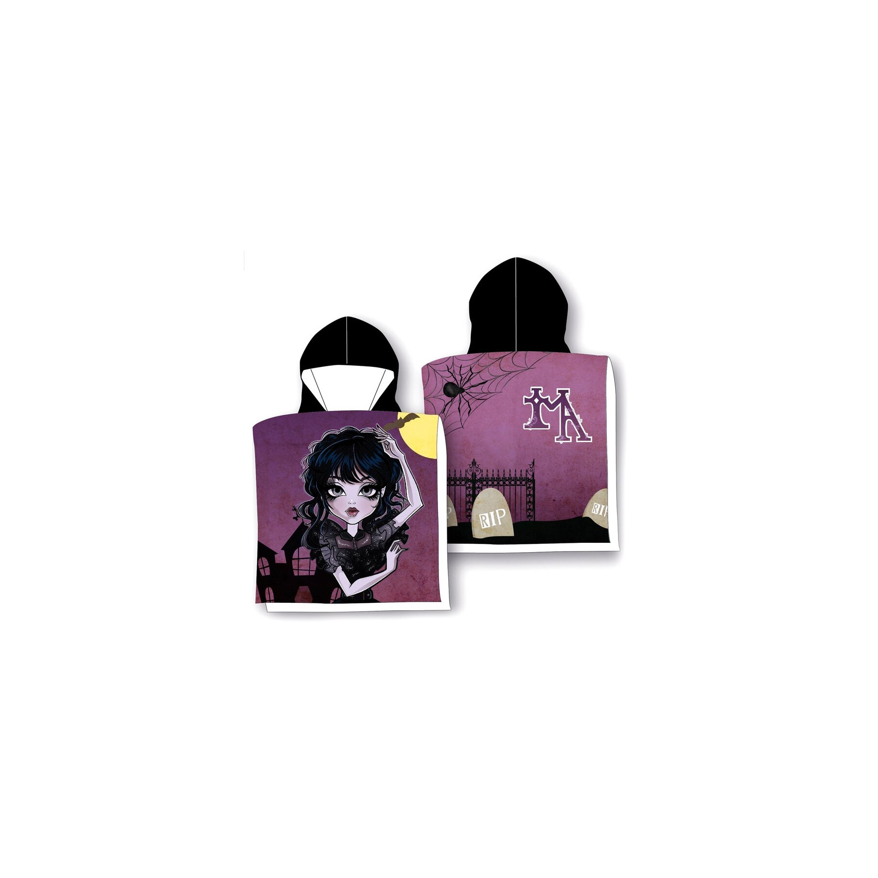 Poncho toalla Niña Gotica algodon