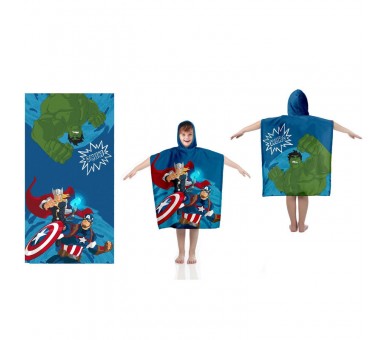 Poncho toalla Los Vengadores Avengers Marvel algodon
