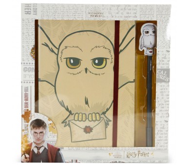 Set diario + boligrafo Hedwig Harry Potter