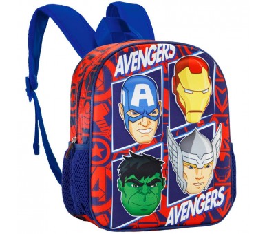 Mochila 3D The Four Vengadores Avengers Marvel 31cm
