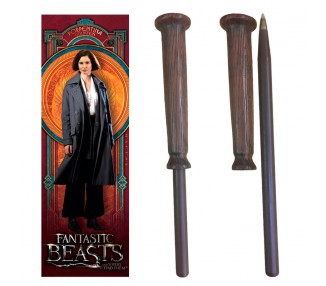 Varita boligrafo y marcapaginas Porpentina Goldstein Animales Fantasticos