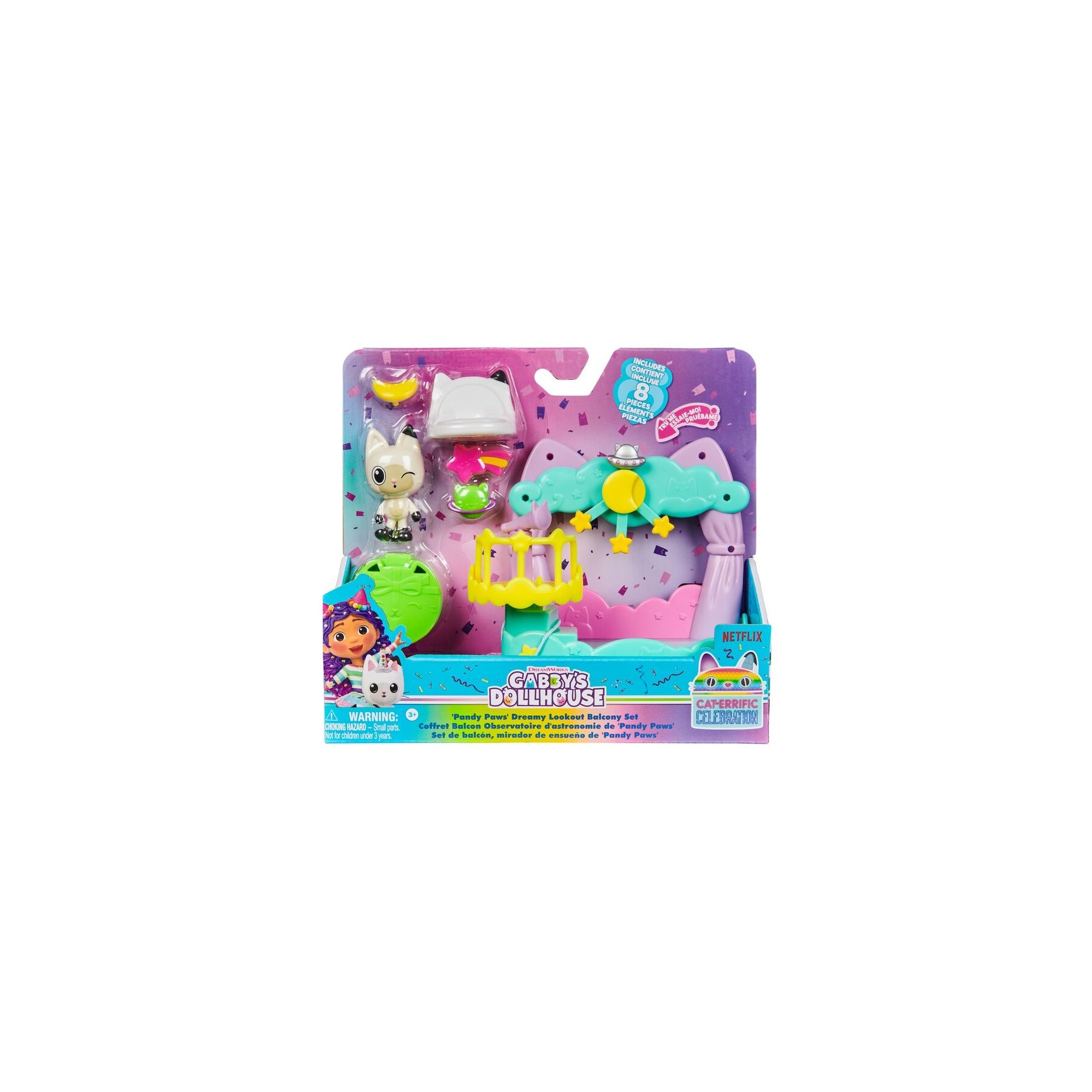 Playset Balcon Pandy Paws La Casa de Muñecas de Gabby