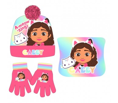 Conjunto gorro guantes braga cuello La Casa de Muñecas de Gabby