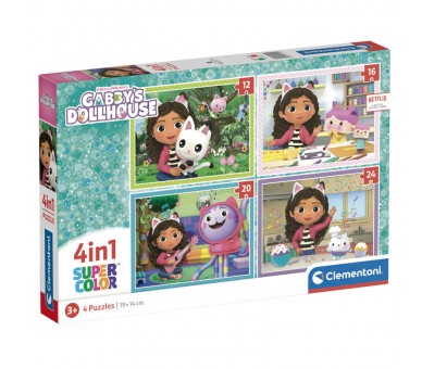 Puzzle La Casa de Muñecas de Gabby 12-16-20-24pzs