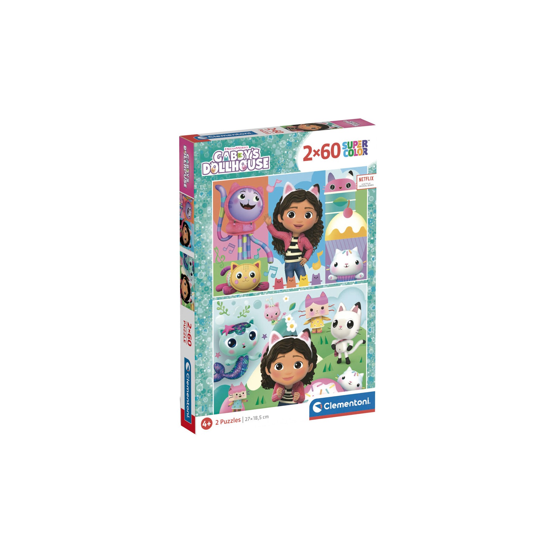 Puzzle La Casa de Muñecas de Gabby 2x60pzs