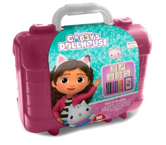 Maletin papeleria La Casa de Muñecas de Gabby 19pzs