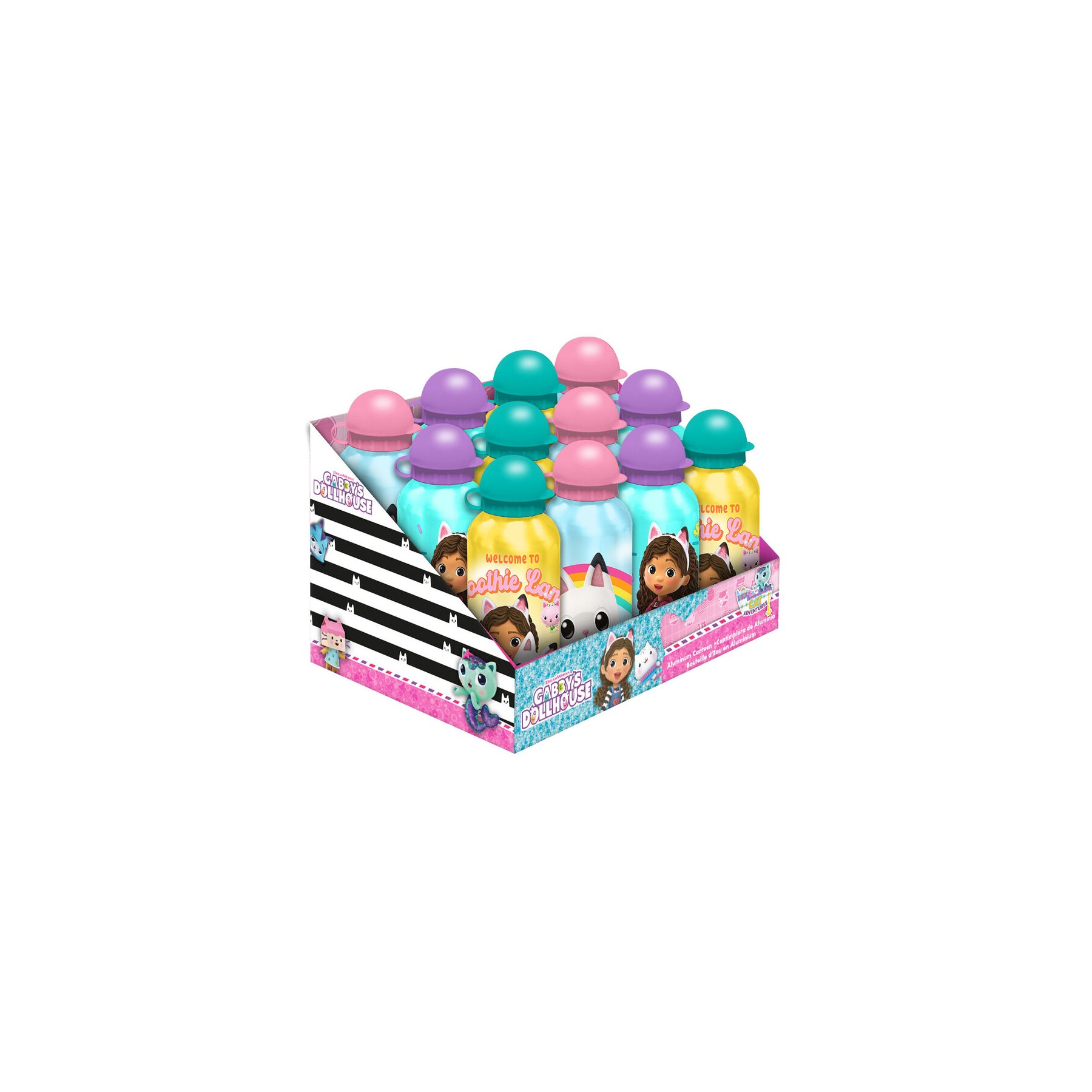 Cantimplora aluminio La Casa de Muñecas de Gabby surtido 600ml