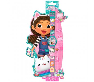 Reloj digital La Casa de Muñecas de Gabby