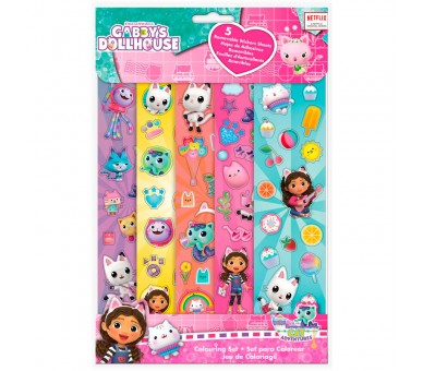Set pegatinas La Casa de Muñecas de Gabby