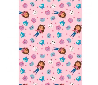 Manta coralina La Casa de Muñecas de Gabby 110x150cm