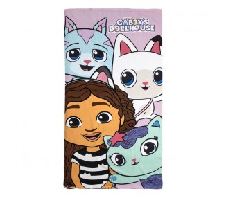 Toalla La Casa de Muñecas de Gabby microfibra