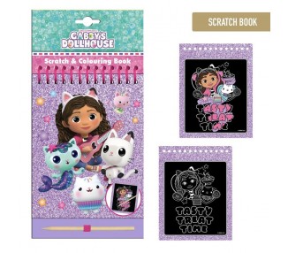 Set papeleria scratch La Casa de Muñecas de Gabby
