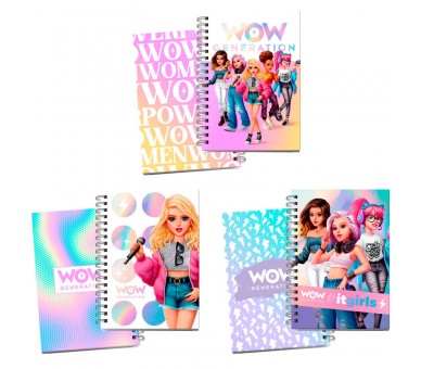 Libreta surtido A5 Wow Generation surtido