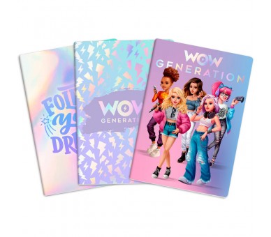 Set libretas A5 Wow Generation