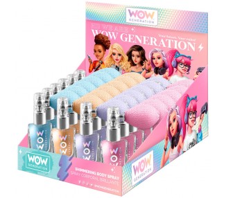 Spray corporal brillantina Wow Generation surtido