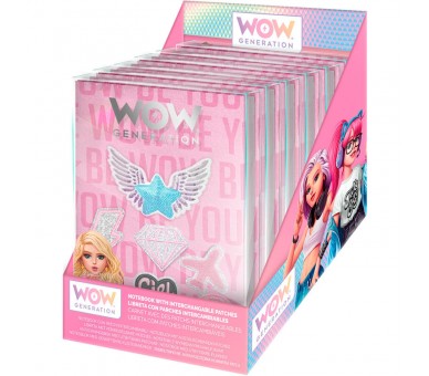 Libreta con parches intercambiables Wow Generation