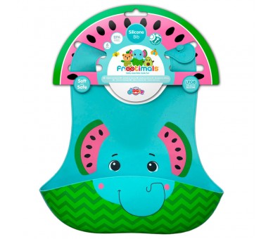 Babero silicona Melany Melephant Frootimals