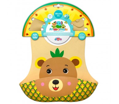 Babero silicona Bubba Tropibear Frootimals