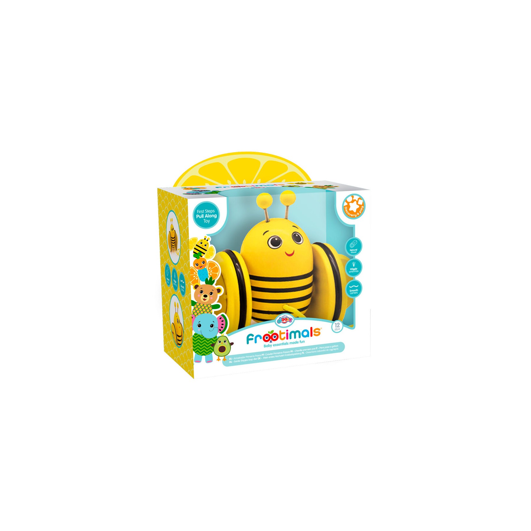 Arrastrador primeros pasos madera Bizzy Lemonbee Frootimals