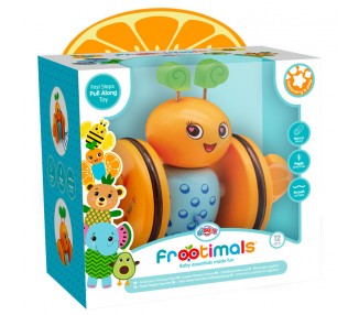 Arrastrador primeros pasos madera Bizzy Orangiefly Frootimals