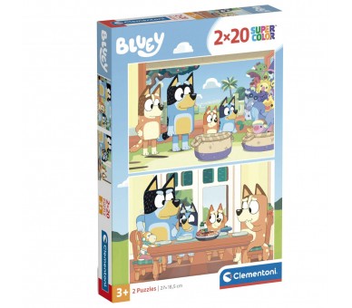 Puzzle Bluey 2x20pzs