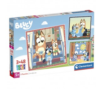 Puzzle Bluey 3x48pzs