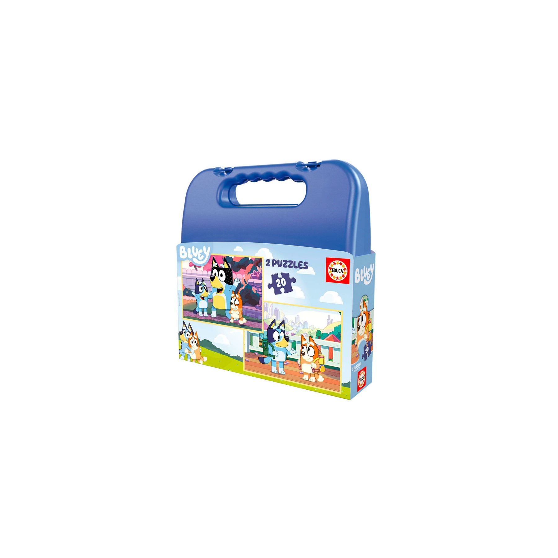 Puzzle maleta Bluey 2x20pzs