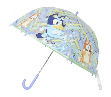 Paraguas manual transparente Bluey 48cm
