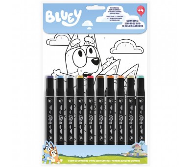 Pinta con numeros Bluey