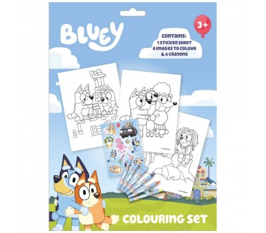 Set colorear Bluey