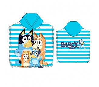 Poncho toalla Bluey microfibra