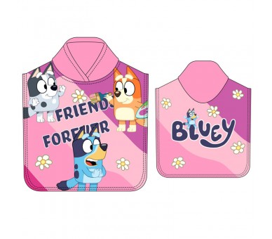 Poncho toalla Bluey microfibra