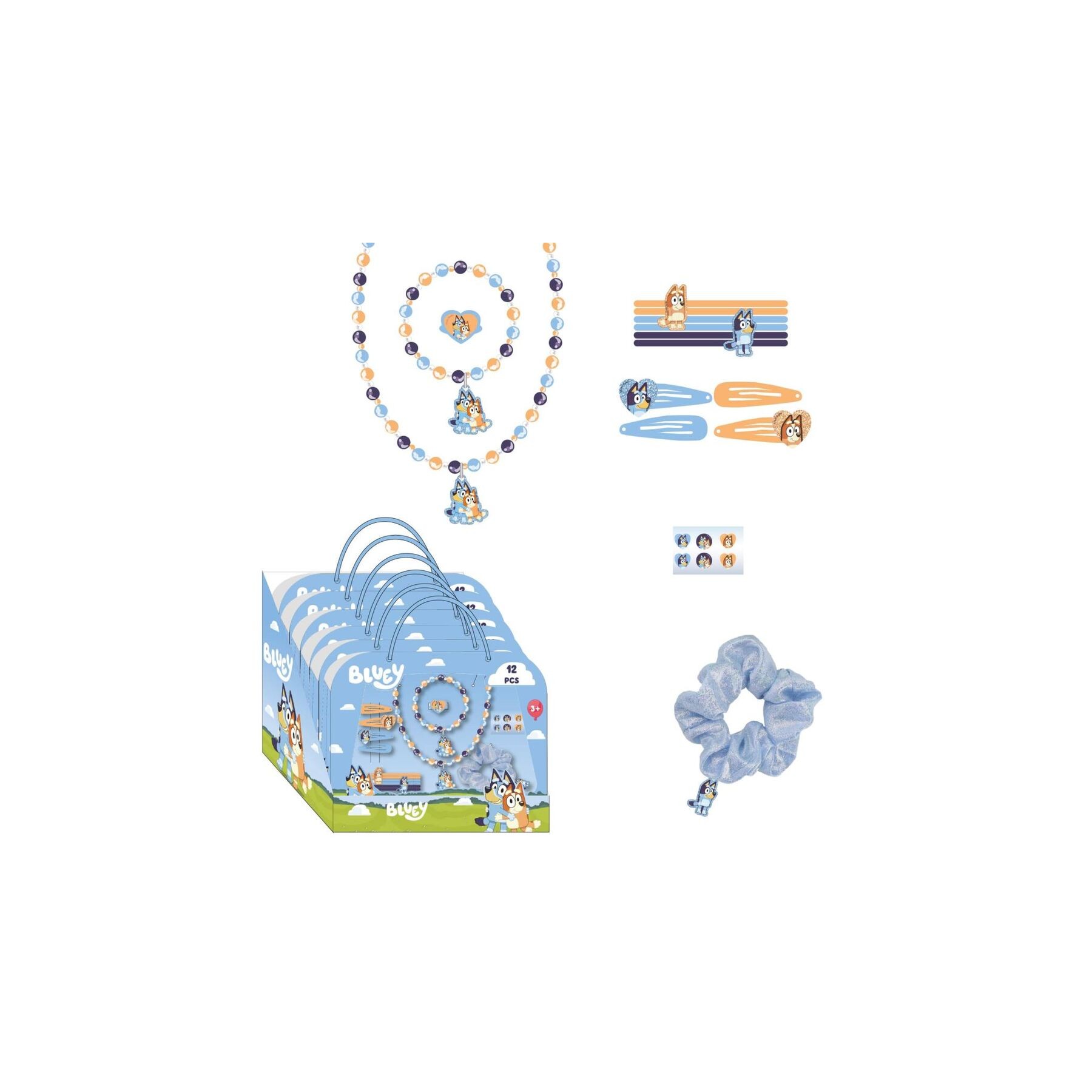 Blister accesorios belleza Bluey