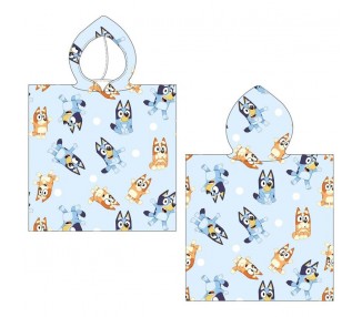 Poncho toalla Bluey microfibra