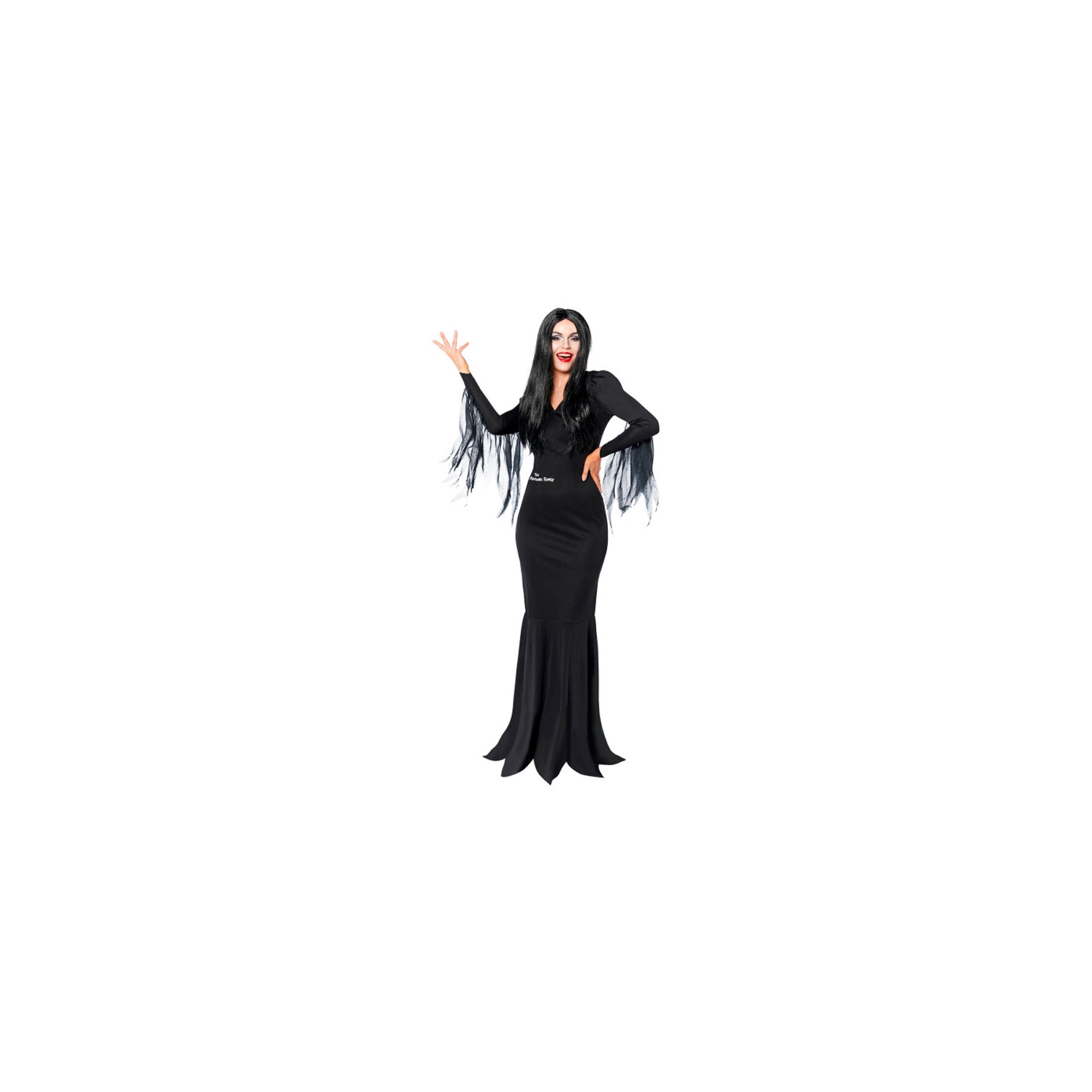 Disfraz Morticia Addams Miercoles adulto