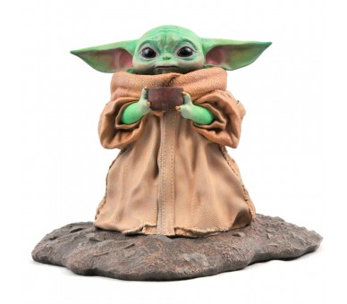 Estatua Premier Collection The Child Soup The Mandalorian Star Wars 17cm