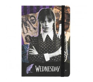 Cuaderno A5 premium Miercoles Addams