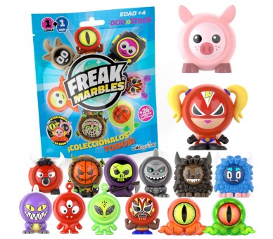 Bolsa sorpresa Canica + Skin Freak Marbles surtido