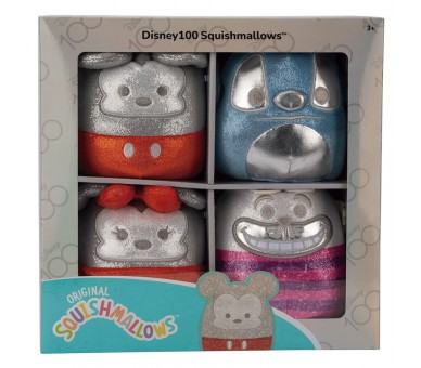 Blister 4 peluches Disney Squishmallows 12cm