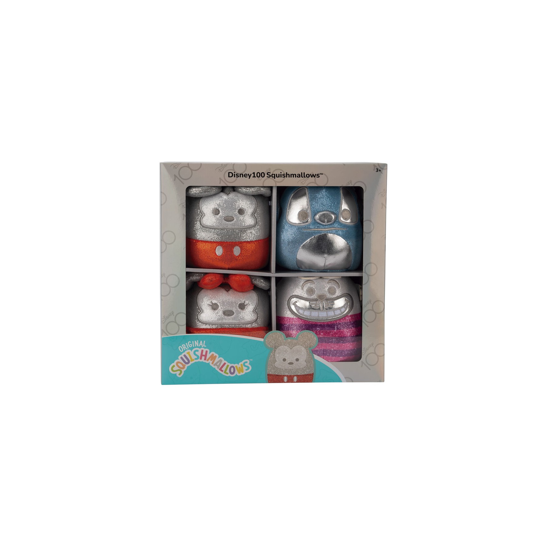 Blister 4 peluches Disney Squishmallows 12cm