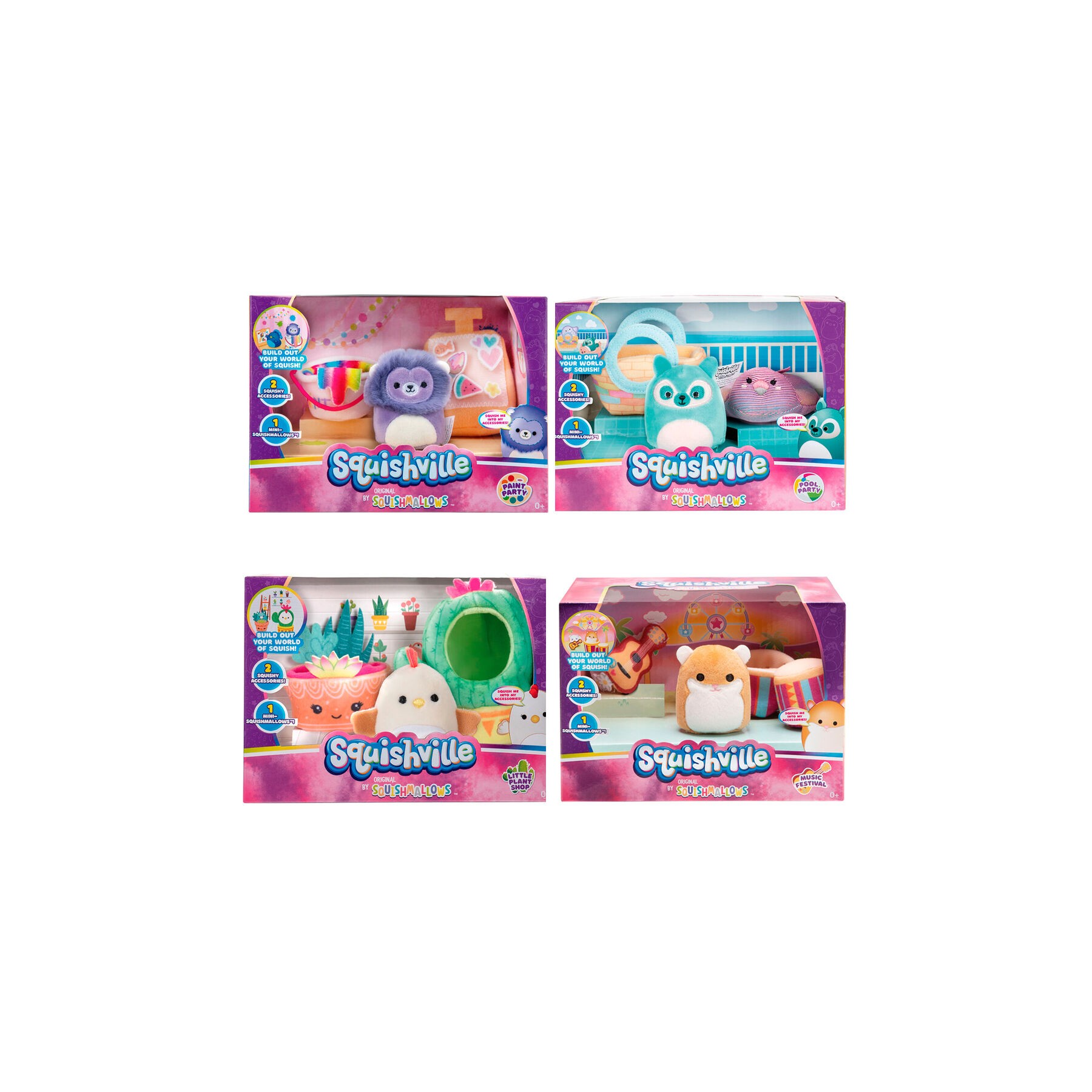 Peluche Squishmallows + accesorios 5cm surtido