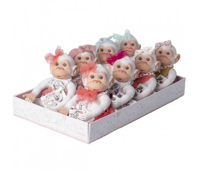 Muñeco bebe reborn mono 25cm surtido