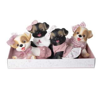 Muñeco bebe reborn perrito surtido