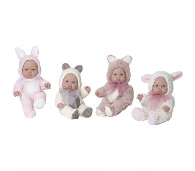 Muñeco bebe reborn animales surtido