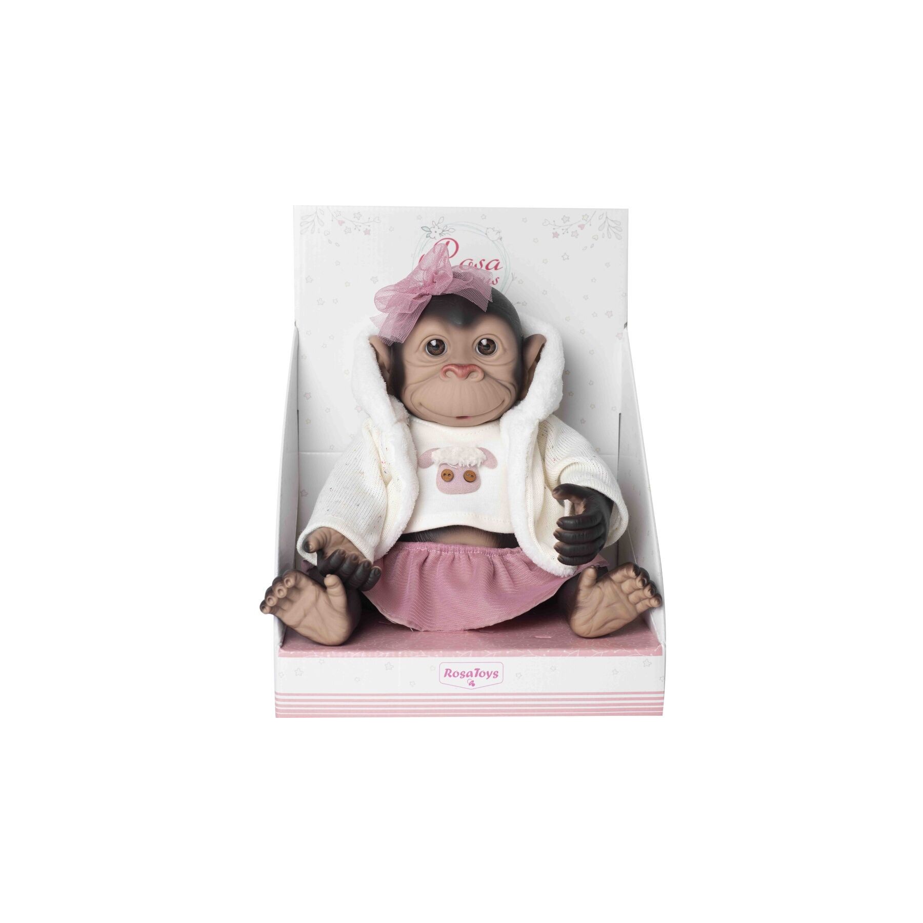 Muñeco Bebe reborn mono capucha y falda