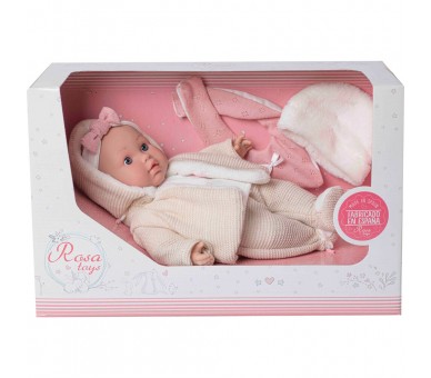 Muñeca bebe Lara lloron babero y gorro