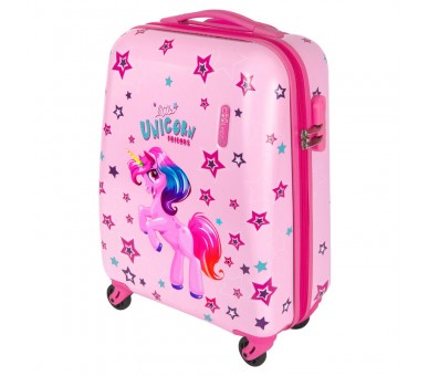 Maleta ABS Unicornio 4r 51cm