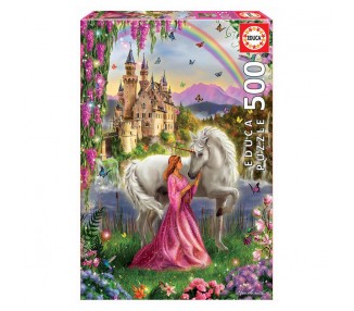 Puzzle Hada y Unicornio 500pzs